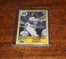 YORDAN ALVAREZ RC 2020 #TBT TOPPS THROWBACK THURSDAY #163 (PR 2600) ASTROS! HOT!