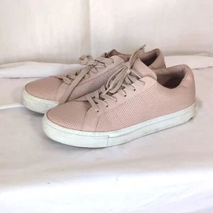 Greats Brooklyn Royale hellrosa perforiertes Leder Sneaker Größe 10 - Bild 1 von 7