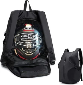 Mochilas de motocicleta de gran capacidad para hombres y mujeres impermeable casco mochila Reino Unido - Imagen 1 de 11