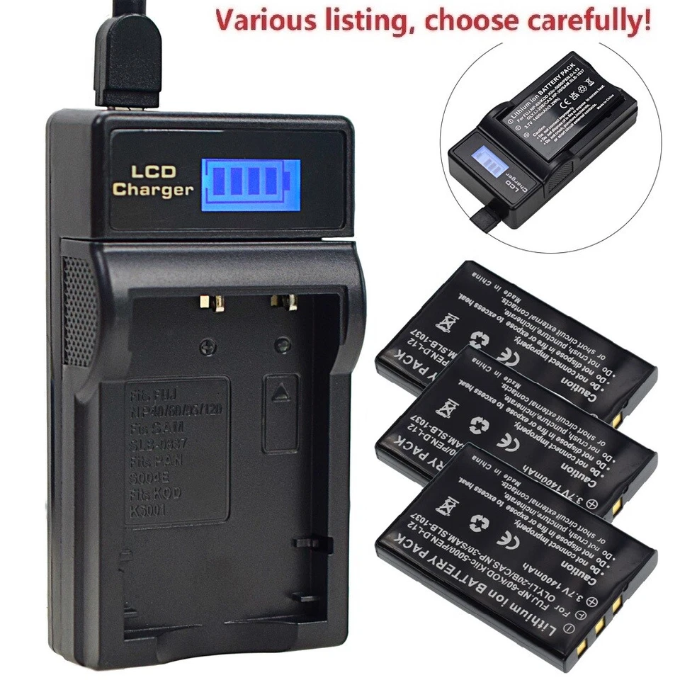 Battery or charger for Kodak KLIC-5000 EasyShare LS743 LS753 One Series One Zoom - Image 1 of 4