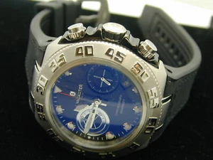 LANCASTER ITALY BLUE RIDGE 1061 SUBA DIVER CHRONOGRAPH NEW NO TAGS OR BOX - Picture 1 of 5