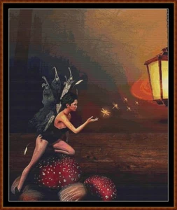 LAMPLIGHT - THE FAIRY cross stitch pattern (punto cruz) - Photo 1/6