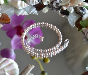 Schönes Süßwasserperlen & 925 Sterlingsilber Perlen Fußkette 10 - 12 Zoll - Bild 1 von 10