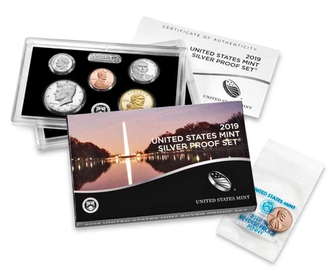 2019 US Mint Silver Proof Set w / West Point Reverse Proof Lincoln Penny Cover