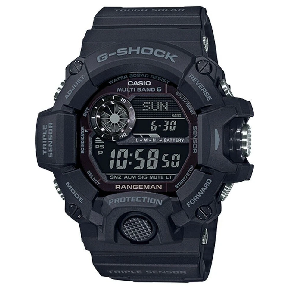 Casio G-Shock Master of G Rangeman 53mm Black Resin Case with Black Resin Band Men's Wristwatch