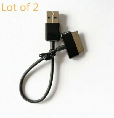 2pcs 20cm USB Cable+Host OTG Cable for Samsung Galaxy Tab 2 10.1 GT-P5113 P5100 - Image 1 of 4