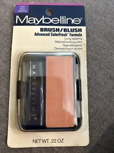 Maybelline Brush Blush 1 Palette (6.2g / .22oz) Fresh Peach Rare Vtg Colorfresh - Picture 1 of 3