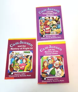 Cam Jansen Chapter Books Young Readers Lot Of 3 Mystery David Adler PB USA - Picture 1 of 16