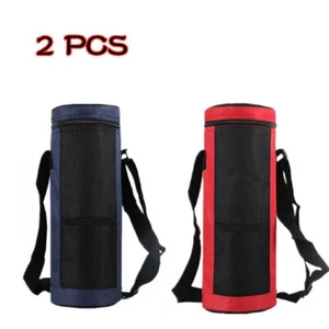 2X Isolierte Kühltasche mit Gurt für 1.5Liter Flasche- Picknick Drinks Träger DE - Bild 1 von 10