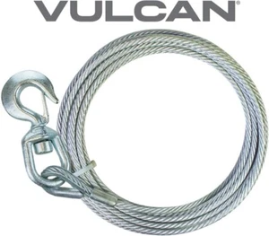 Vulcan WR10ZZ-50S Cavo verricello prolunga 3/8” x 50’ con gancio girevole 14.000 MBS - Foto 1 di 3