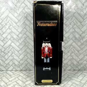 Vintage 18" handbemalter Holz Nussknacker Soldat limitierte Auflage 1990 in Box - Bild 1 von 13