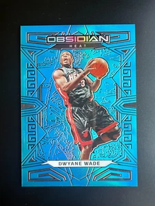 2022 Obsidian Dwayne Wade Electric Etch Blue Flood #'d 14/16 *MINT* - Bild 1 von 2