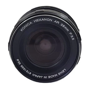 Konica Hexanon AR 28mm F3.5 Wide Angle Lens 55mm No. 67515868 with caps - Picture 1 of 9