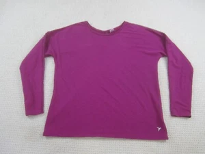 Old Navy Hemd Damen XL Lila Active Wear Stretch Langarm Baumwolle Polyester - Bild 1 von 8