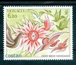 1980 Red Cross,Birds/pigeons,Sun -sunflower,Monaco,Mi.1443,MNH - Picture 1 of 1