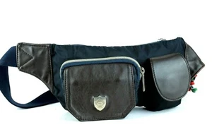 ORBIANCO Navy Nylon & Leather Waist Belt Bag Bum Bag Purse Accessories Bag Italy - Picture 1 of 12