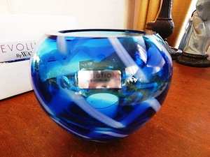 Waterford Crystal Evolution COBALT RUSH Votive Candleholder - NEW IN BOX! - Picture 1 of 1