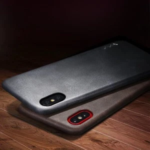 X-Level Vintage PU Leder Slim Back Handy Hülle Cover für iPhone Xs Max Schwarz - Bild 1 von 5