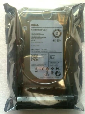 DELL 1P7DP 01P7DP 2TB 7.2K 6Gb/s 3.5" SAS Drive ST2000NM0023 W/Caddy Tray - Image 1 of 4