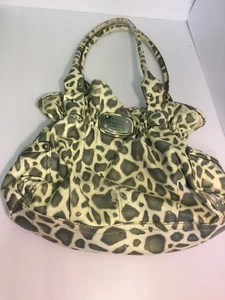 Kathy van Zeeland Handtasche Tierdruck grau und beige - Bild 1 von 7