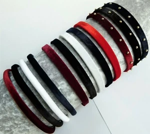 HAARREIFEN SAMTREIFEN SAMTHAARREIFEN REIFEN SAMT HAARSCHMUCK KAMM NEU PERLEN K - Bild 1 von 18