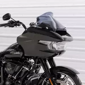 Klock Werks 11" Sport Flare Dark Smoke Windshield Harley Road Glide CVO 23.5-25 - Picture 1 of 5