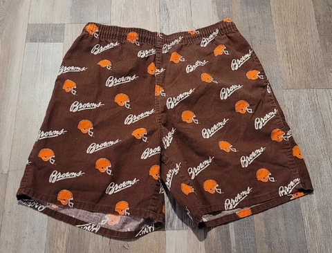Vintage NFL College Concepts Inc Mens Small 32 Cleveland Browns Shorts AOP USA Cover