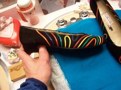 Zapatos 8N para mujer sin usar de Talbots bonito color rayas en negro 1 1/16" tacones Foto 1 de 4