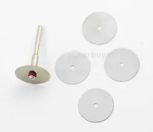 6pc 0.3mm Round Saw 3mm Mandrel Shank Cutting Wheel Disc For Rotary Drill Bit - Foto 1 di 3