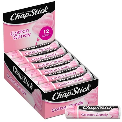 Crema hidratante de labios ChapStick, algodón de azúcar, paquete de 12 - edición limitada labios a granel Foto 1 de 4