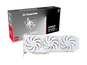 PowerColor Hellhound Spectral White Radeon RX 9060 XT 16GB GDDR6 PCI Express 5.0 - Picture 1 of 5