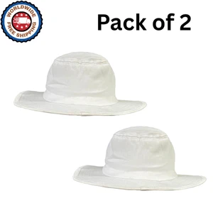Cricket Panama Hat - White Sun Hat for Cricket - (Pack of 2) - Picture 1 of 4