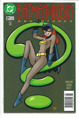 Batman and Robin Adventures # 21 / Templeton Batgirl Cover / Newsstand / Riddler - Image 1 of 2