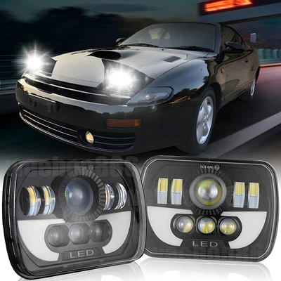 Par de faros LED H6054 7x6" haz sellado para Toyota Celica 1982-1993 Foto 1 de 4