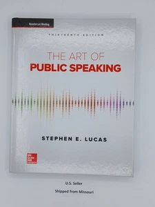 The Art of Public Speaking, 13th Edition by Stephen E. Lucas - Hardcover NEW - Picture 1 of 7