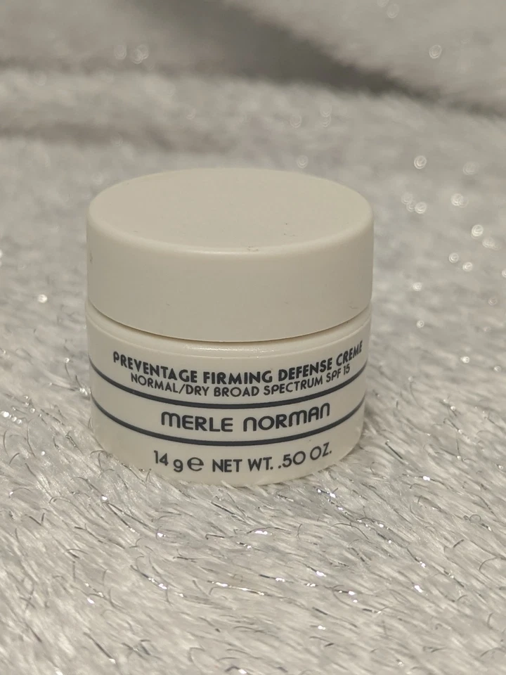 Укрепляющий защитный крем Merle Norman Preventage Firming Defense Creme Normal/Oily SPF 15 новый 0,50 унции - Изображение 1 из 4