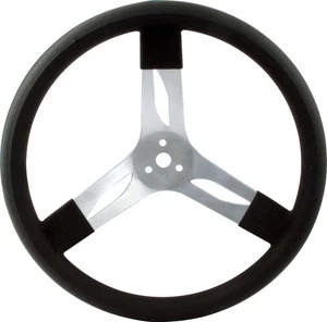 Black 15 In Aluminum Steering Wheel 68-001 Dunebuggy & VW - Picture 1 of 1