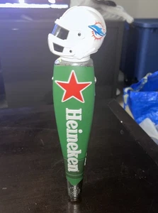 Heineken Bier Zapfhahn Griff 14" Miami Dolphins Helm Topper Neu ohne Karton Red Star - Bild 1 von 7