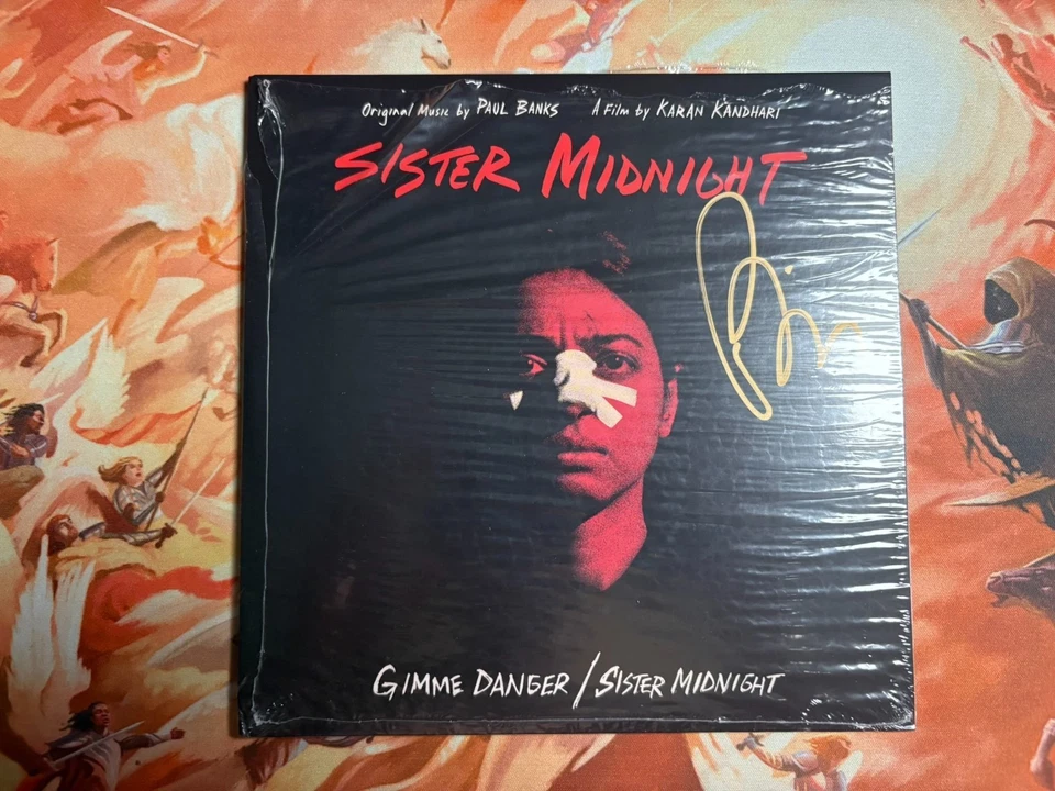 Sister Midnight and Gimme Danger  7" Vinyl SIGNED Paul Banks Interpol In Hand - Image 1 of 4