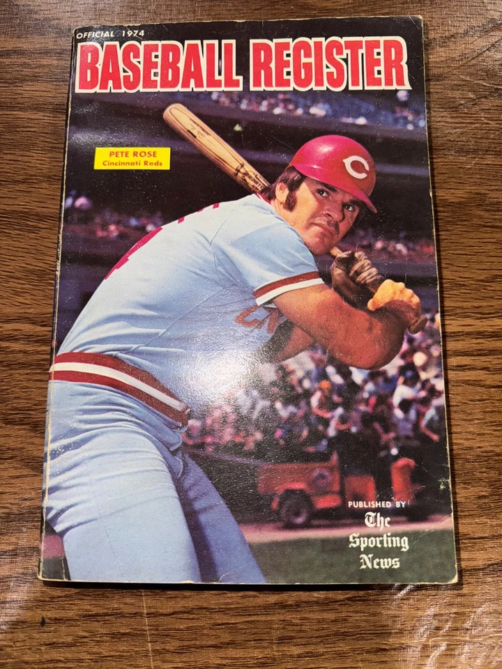 Pete Rose 1974 Guía Oficial de Medios MLB Willie Stargell Sin Usar The Sporting News Foto 1 de 3