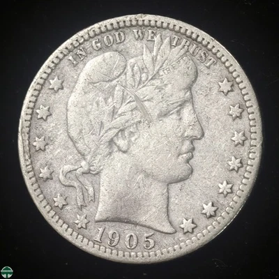 1905-S Barber Quarter - Fine Details: Scratch - Image 1 of 2
