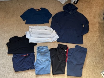 Lote de ropa para niños Sudadera con capucha Jeans Pantalones Camisas Dos Engranajes Talla XL 14, 16 Foto 1 de 4