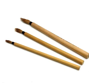 Vtg Three Lowe Cornell Japanese Calligraphy Brushes Watercolor Art Painting - Picture 1 of 7