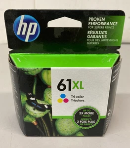 Cartucho de tinta tricolor de alto rendimiento original OEM HP 61 (CH564WN#140) - caducidad 2021 - Imagen 1 de 4