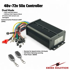 BLDC Controller 48-72V MQ 50A Sine Wave Dual Mode Self Learning - Picture 1 of 4