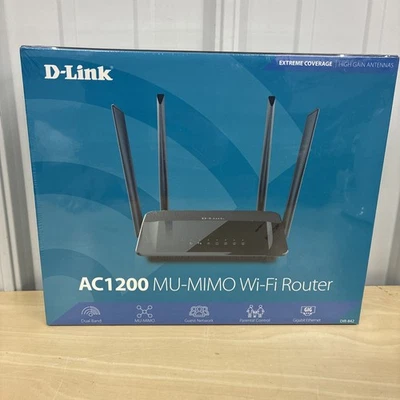 UNUSED D-Link Wireless AC1200 Dual Band Gigabit Router: DIR-842 (New Sealed - Image 1 of 4
