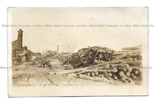 1913 Bauholz Holzmühle Bergwerk Nr. 16, Buxton, Iowa; Geschichte Foto Postkarte RPPC - Bild 1 von 2