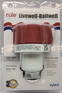 💧 Rule 45DR 500 GPH Replacement Motor Cartridge for Tournament Series Pumps - Foto 1 di 2