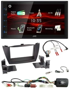 JVC USB Bluetooth Lenkrad DAB 2DIN Autoradio für Hyundai Tucson 2010-2015 schwar - Bild 1 von 11