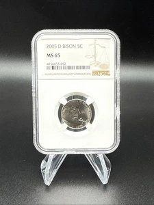 2005-D Jefferson Nickel BISON 5C NGC MS65 Certification # 4756653–052 - Picture 1 of 2